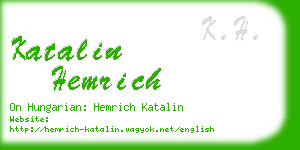 katalin hemrich business card